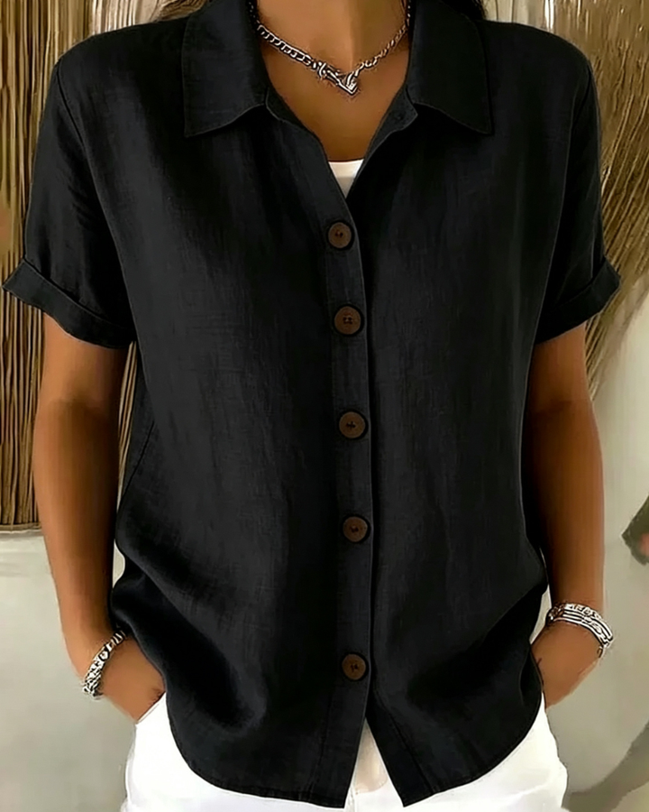 AMALIA | Button Front Blouse