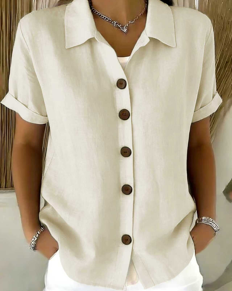 AMALIA | Button Front Blouse