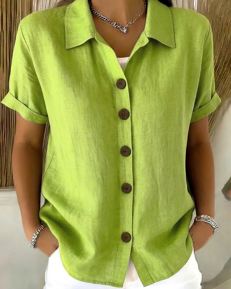 AMALIA | Button Front Blouse
