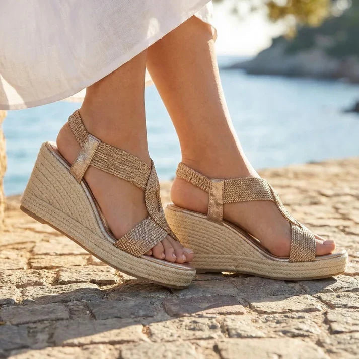 NILA | Women’s Braided Wedge Sandals