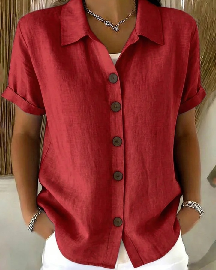 AMALIA | Button Front Blouse