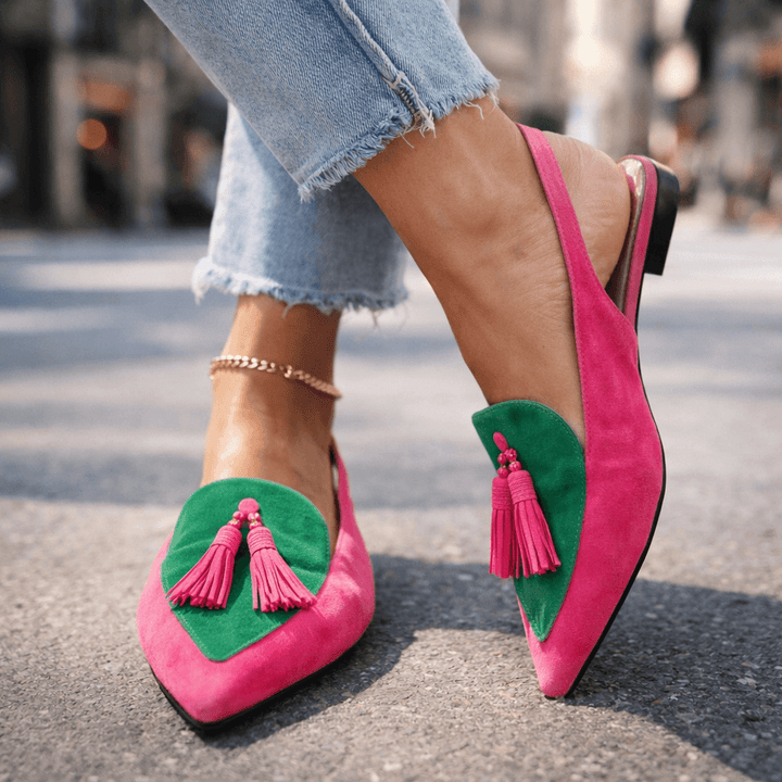 ELISA | Sandals with Straps and Tassels