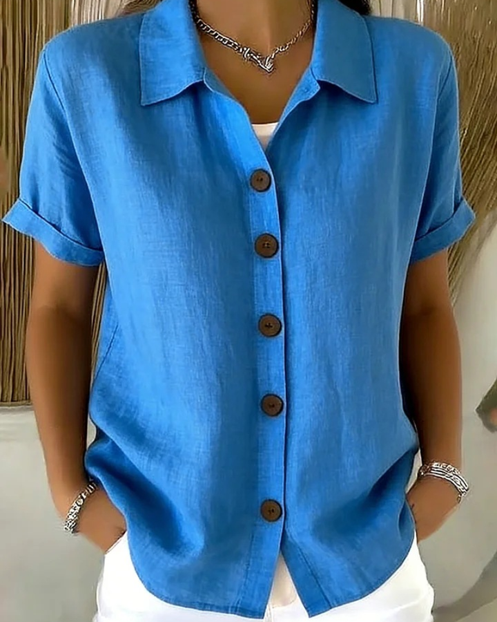AMALIA | Button Front Blouse