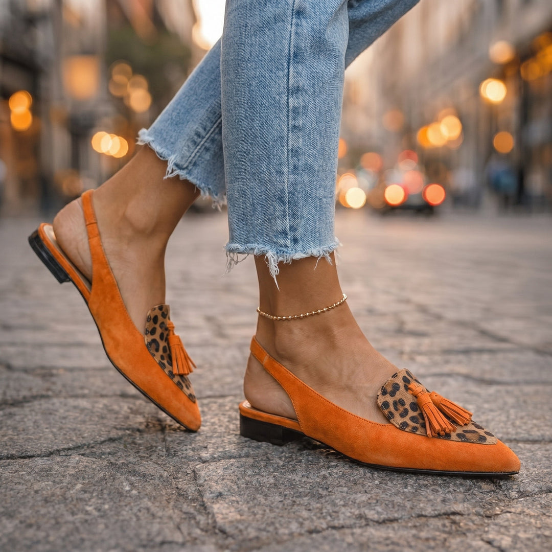 ELISA | Sandals with Straps and Tassels