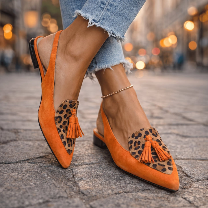 ELISA | Sandals with Straps and Tassels