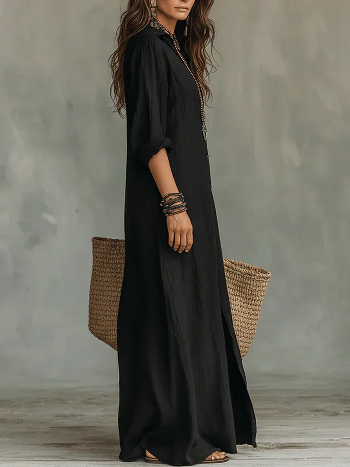 Willow | Button-Down Maxi Shirt Dress