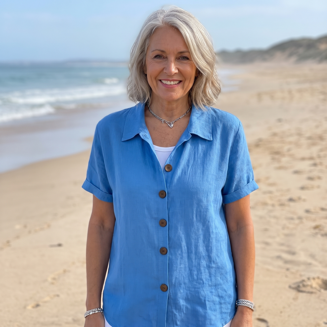 AMALIA | Button Front Blouse