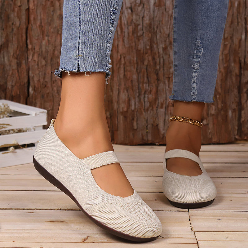 VALERIE | Breathable Knit Ballet Flats