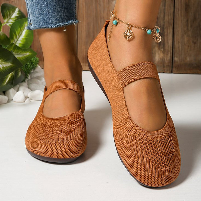 VALERIE | Breathable Knit Ballet Flats