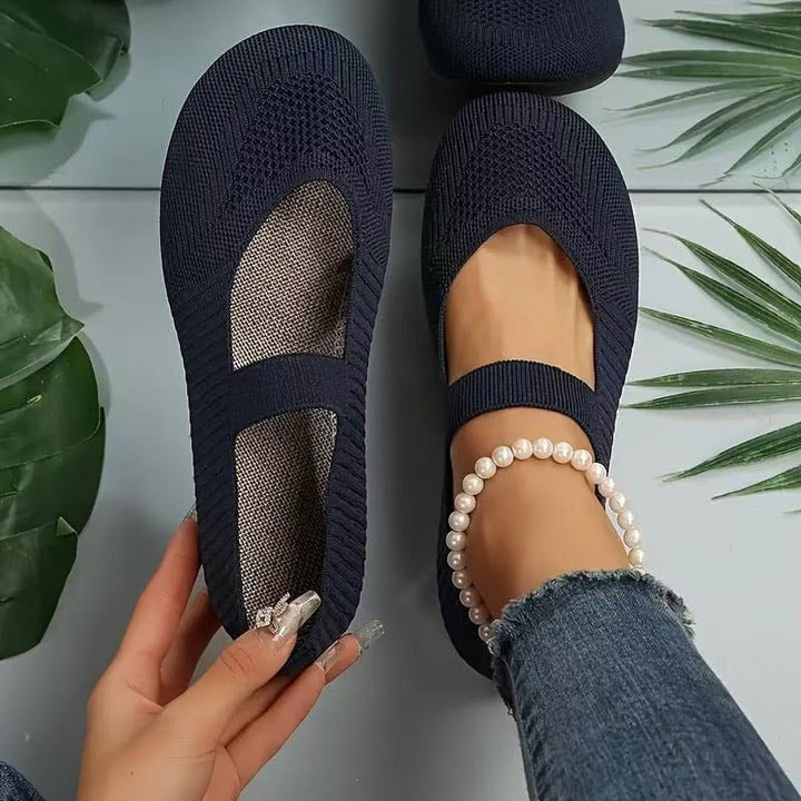 VALERIE | Breathable Knit Ballet Flats