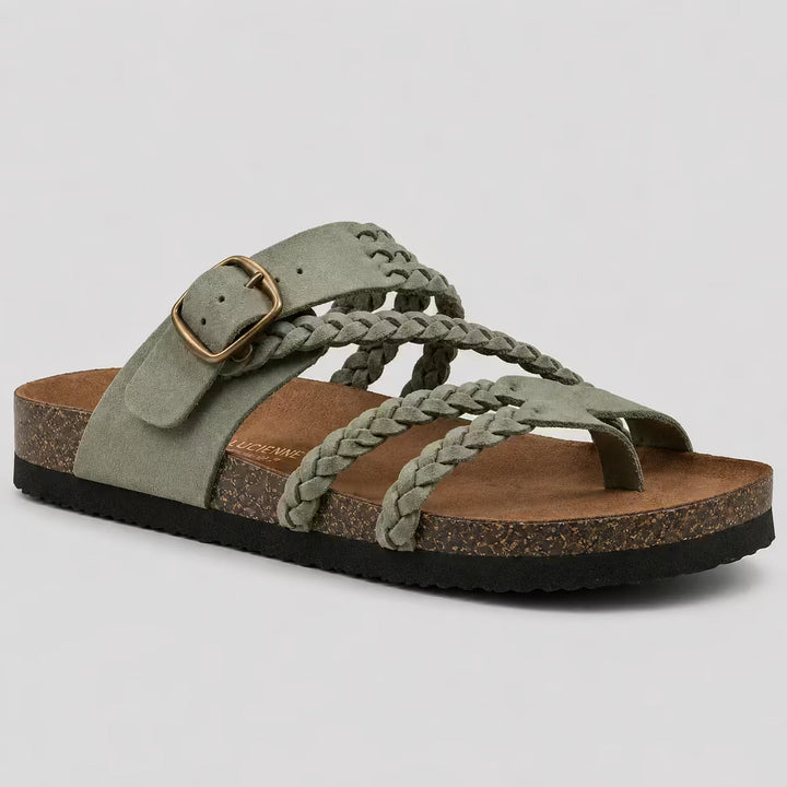 ELENA | Woven Leather Sandals